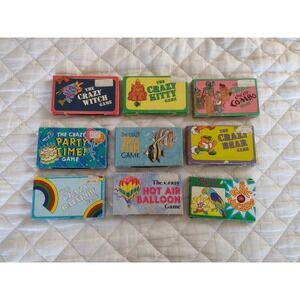 Vtg 80s 90s Crazy Card Game Fish Bear Party Cool Cat Crazy Kitty Balloon Witch